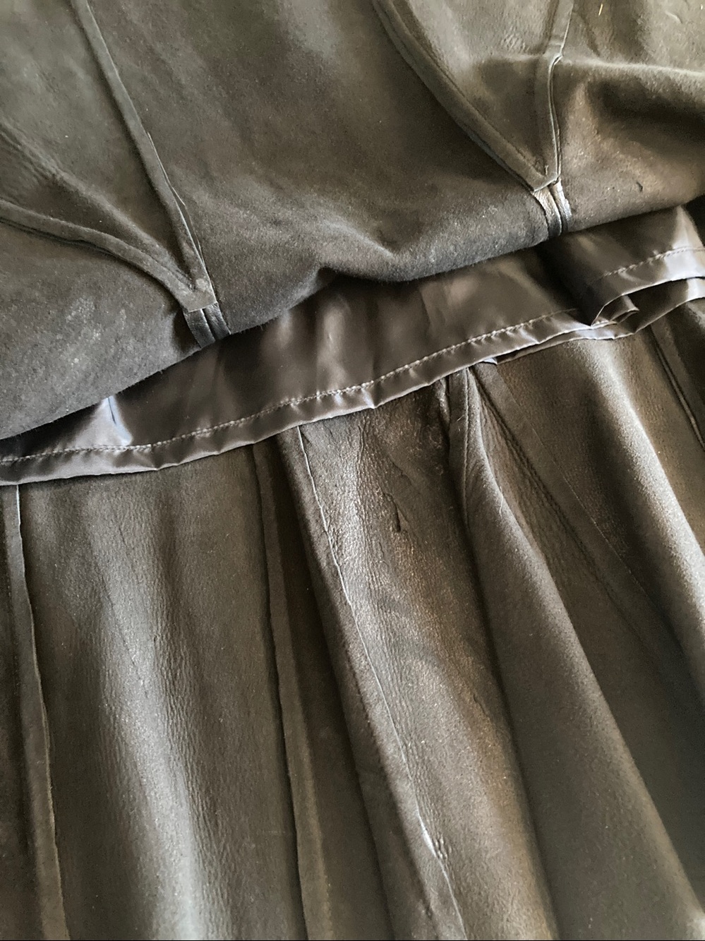 NEW! Bagatelle Y2K Genuine Leather Flounce Skirt (16) - Picture 5 of 10